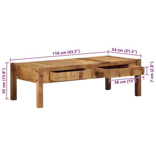 Stolić za kavu 110x55x35 cm Solidno obnovljeno drvo Cijena