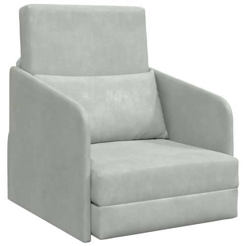 podna sofa krevet 2-u-1 svjetlosiva 65x80x83 cm baršun Cijena