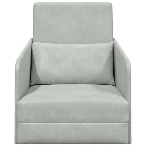 podna sofa krevet 2-u-1 svjetlosiva 65x80x83 cm baršun Cijena