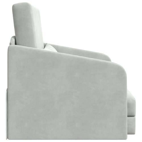 podna sofa krevet 2-u-1 svjetlosiva 65x80x83 cm baršun Cijena