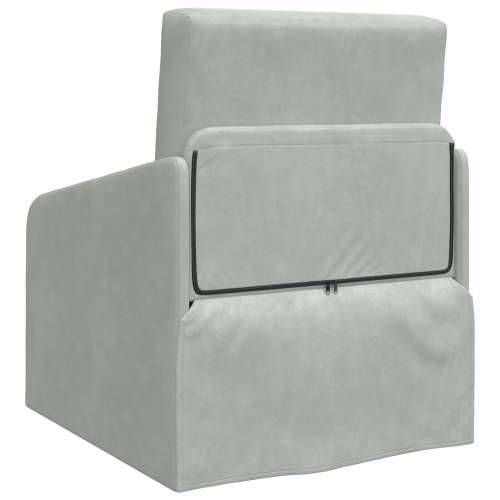 podna sofa krevet 2-u-1 svjetlosiva 65x80x83 cm baršun Cijena