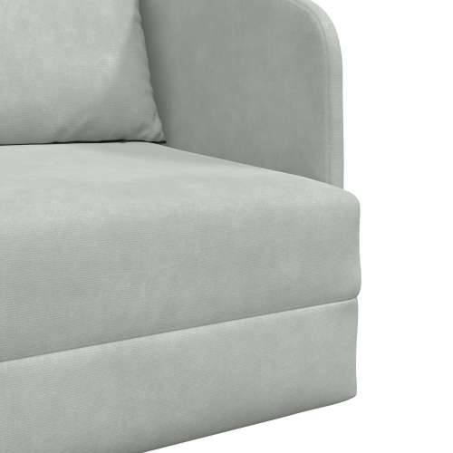 podna sofa krevet 2-u-1 svjetlosiva 65x80x83 cm baršun Cijena