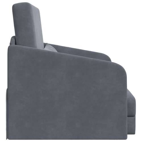 sofa krevet 2-u-1 tamno siva 65x80x83 cm baršun Cijena