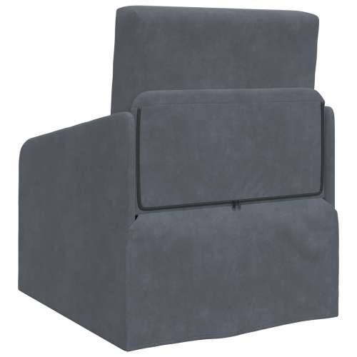 sofa krevet 2-u-1 tamno siva 65x80x83 cm baršun Cijena