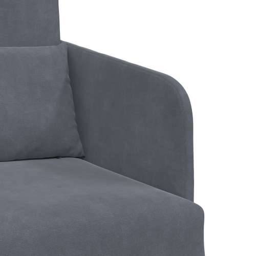 sofa krevet 2-u-1 tamno siva 65x80x83 cm baršun Cijena
