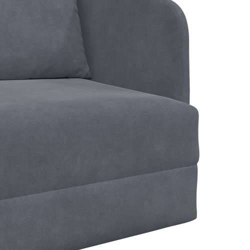 sofa krevet 2-u-1 tamno siva 65x80x83 cm baršun Cijena