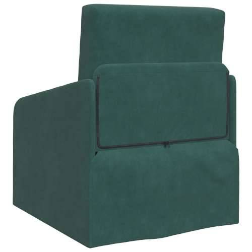 Podna Sofa Krevet 2-u-1 Tamno Zelena 65x80x83 cm Baršunasta Cijena