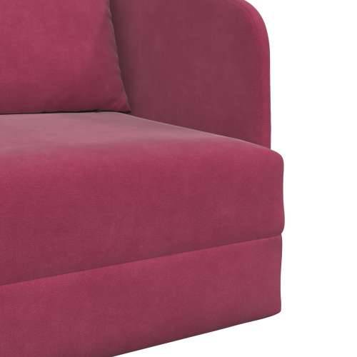 Floor Sofa Bed 2-u-1 Bordo 65x80x83 cm Baršun Cijena