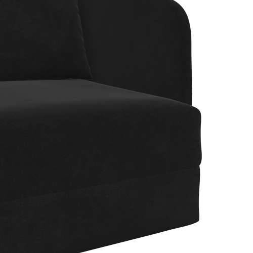 sofa krevet 2-u-1 Crna 65x80x83 cm Velur Cijena