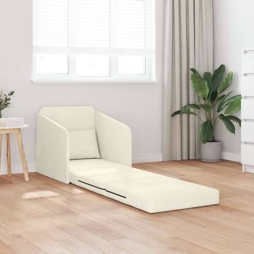 podna sofa krevet 2-u-1 krem 65x80x83 cm baršun Cijena