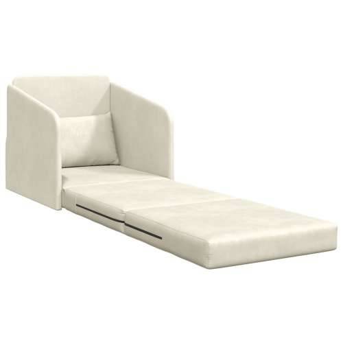 podna sofa krevet 2-u-1 krem 65x80x83 cm baršun Cijena