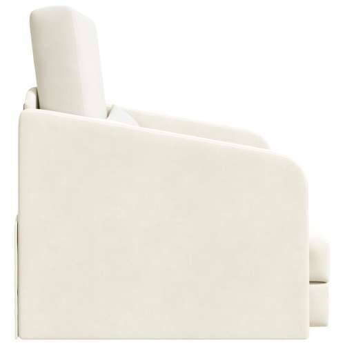podna sofa krevet 2-u-1 krem 65x80x83 cm baršun Cijena