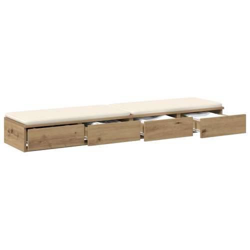 Noćni ormarić Umjetni hrast Drvo 150 x 36.5 x 16.5 cm Cijena