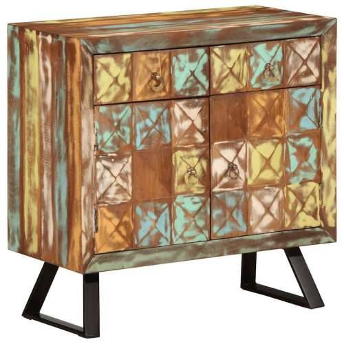 Ormarić s ladicama Višebojni 70x35x70 cm puno drvo, prerađeno - Šareni 1 Cijena