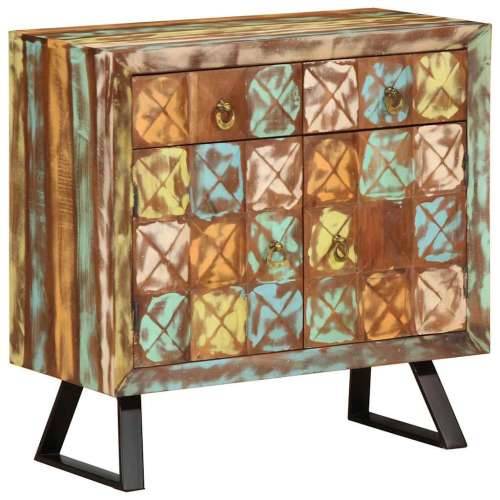Ormarić s ladicama Višebojni 70x35x70 cm puno drvo, prerađeno - Šareni 1 Cijena