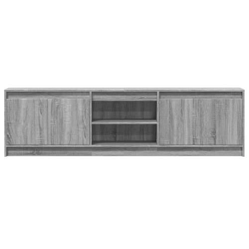 TV ormarić s LED svjetlima boja hrasta 180x34x50 cm drveni - Sivi hrast sonoma 1 180 cm Cijena