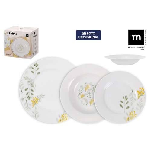 Posuđe za jelo La Mediterránea Reims Okruglo 18 Dijelovi (2 kom.) Cijena
