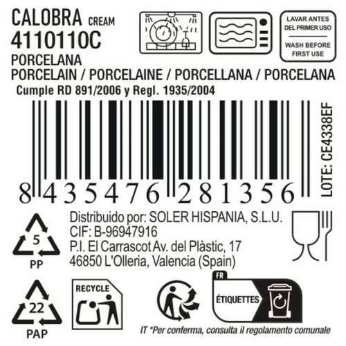 Zdjela za Salatu La Mediterránea Calobra (16 kom.) Cijena