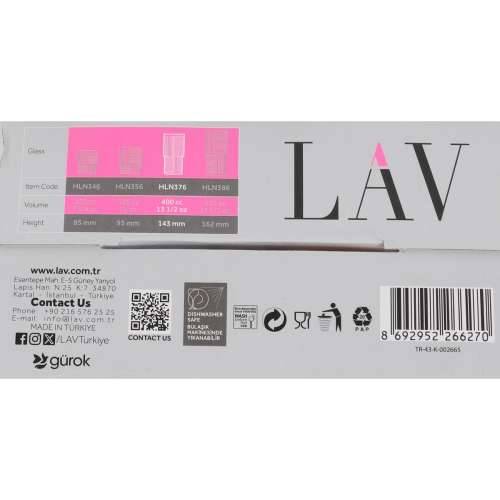 Set Čaša LAV HLN376PFT.61 4 Dijelovi (6 kom.) Cijena