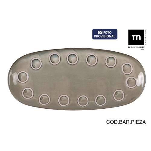 Posuda za Pečenje La Mediterránea Almudena Siva ovalno 33 x 14,8 x 2,7 cm (12 kom.) Cijena