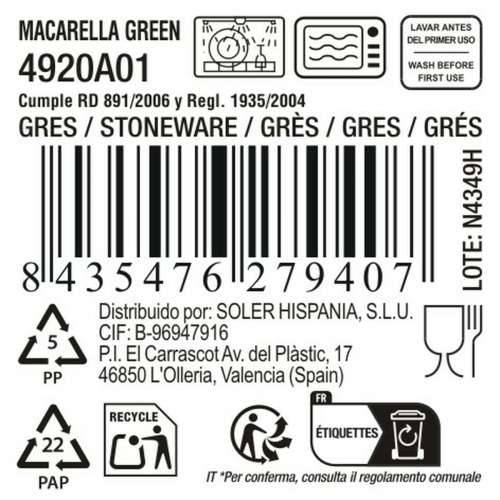 Posuda za Pečenje La Mediterránea Macarella green (18 kom.) Cijena