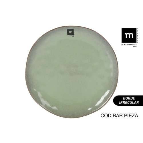 Plakans šķīvis La Mediterránea Macarella green Ø 26,5 cm (12 kom.) Cijena