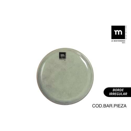 Plakans šķīvis La Mediterránea Macarella green Ø 16 cm (24 kom.) Cijena