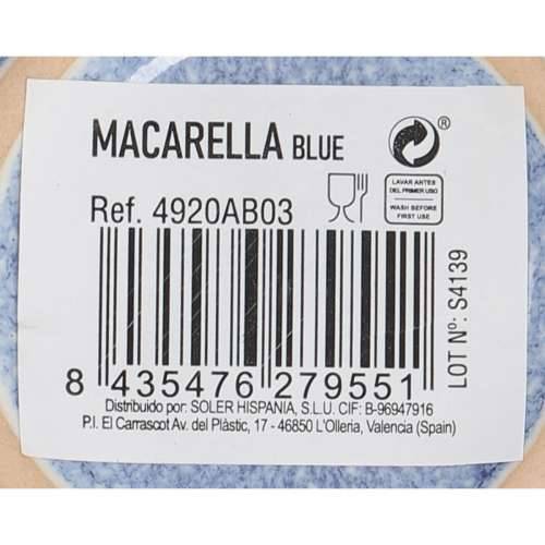 Plakans šķīvis La Mediterránea Macarella blue Ø 20,5 cm (24 kom.) Cijena