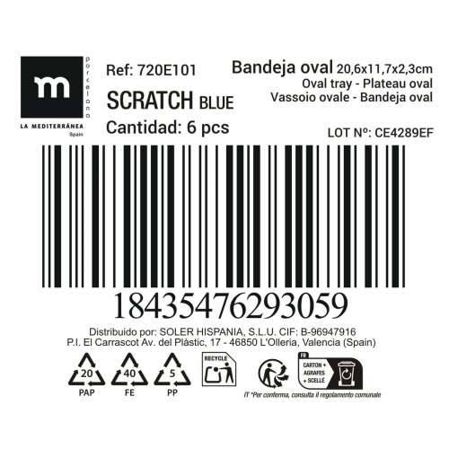 Posuda za Pečenje La Mediterránea Scratch  blue (18 kom.) Cijena