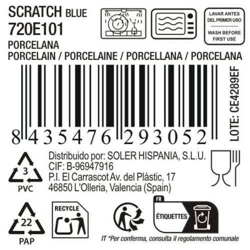 Posuda za Pečenje La Mediterránea Scratch  blue (18 kom.) Cijena