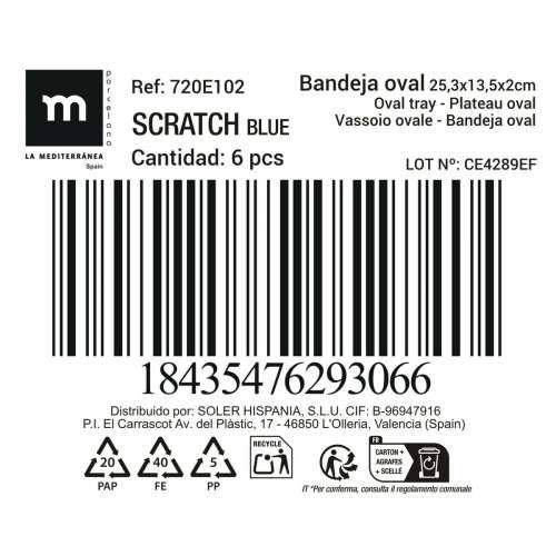 Posuda za Pečenje La Mediterránea Scratch blue (12 kom.) Cijena