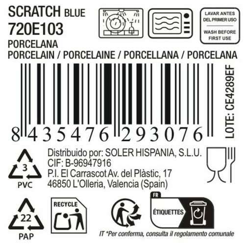 Posuda za Pečenje La Mediterránea Scratch blue (8 kom.) Cijena