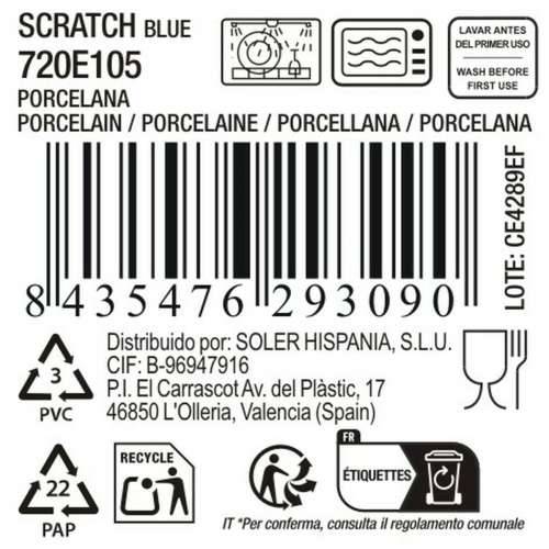 Posuda za Pečenje La Mediterránea Scratch blue (8 kom.) Cijena