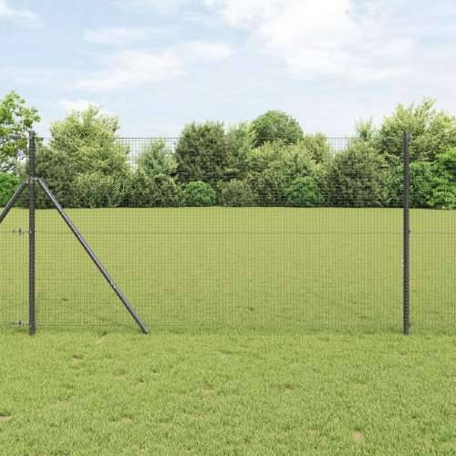 zavarena žičana ograda s 13 stupova Siva 1.4x25 m Čelik Cijena