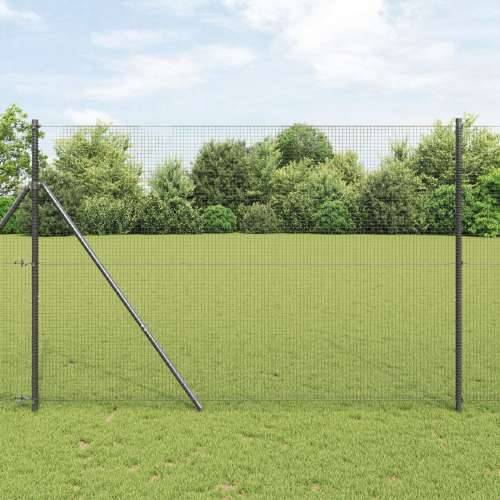 Zavarena žičana ograda s 13 stupova Siva 1.4x50 m Čelik Cijena