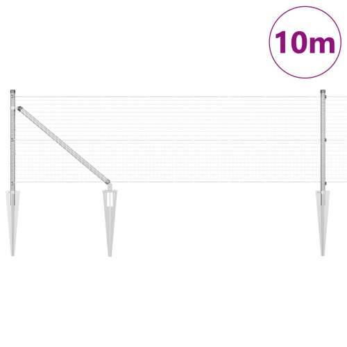 zavarena čelična ograda sa 7 šiljaka 0.4x10 m Pocinčani čelik Cijena