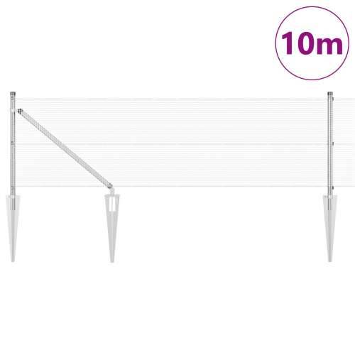 set stupova ograde set od 2 pocinčani čelik 10 x 0.5 m izdržljivo Cijena