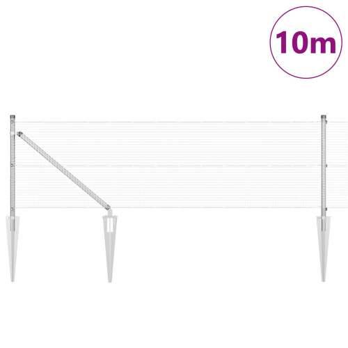 Set stupova za ograde Set od 2 Galvanizirani čelik 10 x 0.5 m Cijena