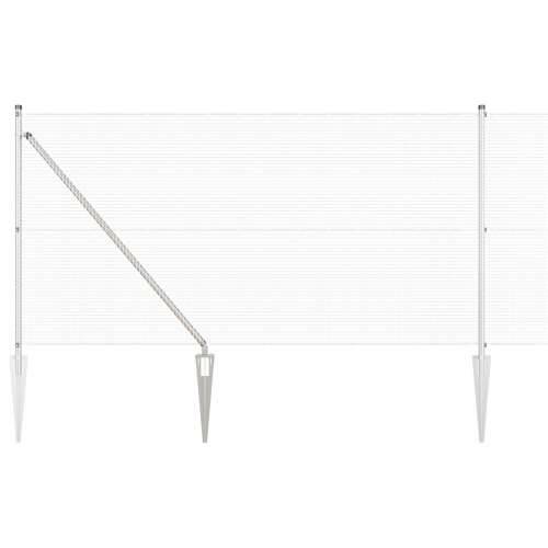 Set stupova ograde Set od 2 Pocinčani čelik 10 x 1 m Proširiv Cijena