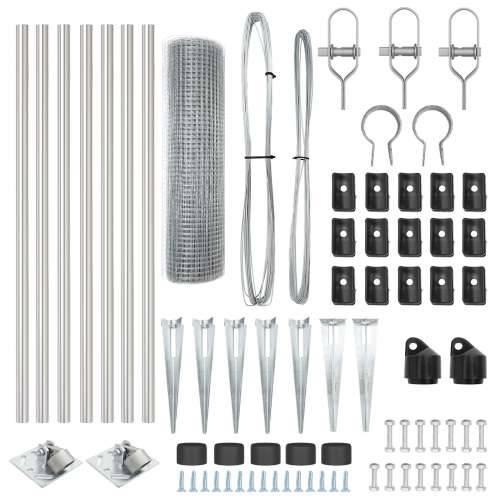 Set Stubova Ograde 10 x 1 m Set od 2 Pocinčani Čelik 10 x 1 metara Cijena