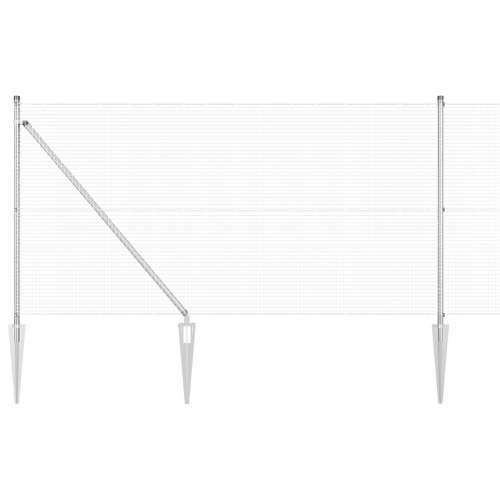 Set Stubova Ograde 10 x 1 m Set od 2 Pocinčani Čelik 10 x 1 metara Cijena