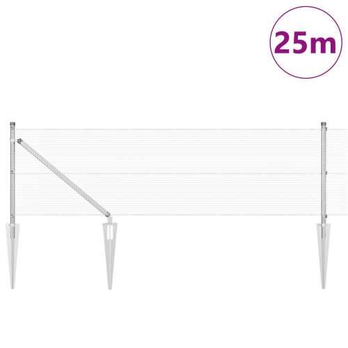 Set stupova za ograde Set od 2 Galvanizirani čelik 25 x 0,5 m Cijena