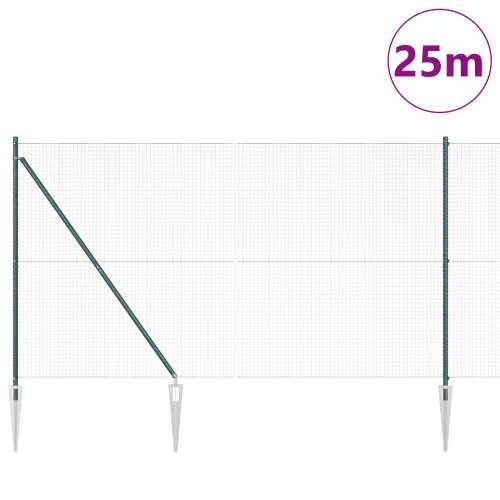 PVC set stupova za ograde Set od 2 Zeleno PVC 25 x 1.5 m Cijena