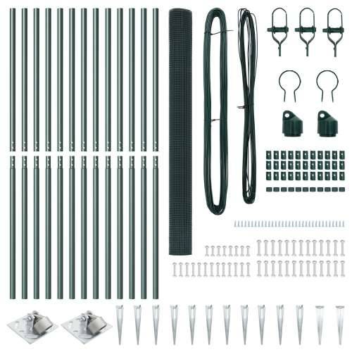 PVC set stupova za ograde Set od 2 Zeleno PVC 25 x 1.5 m Cijena