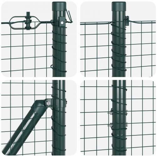 PVC set stupova za ograde Set od 2 Zeleno PVC 25 x 1.5 m Cijena