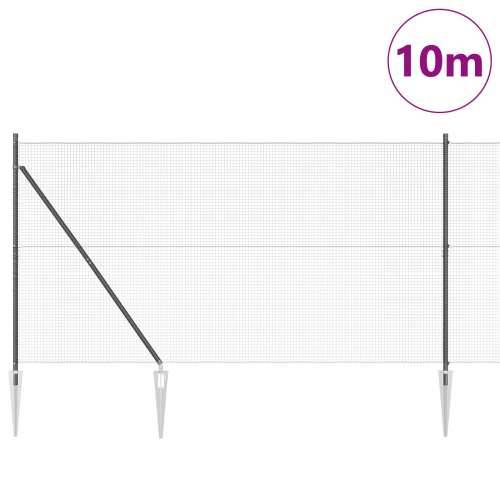 Zavarena Ograda sa 7 Šiljaka Siva 1.5x10 m Čelik Cijena