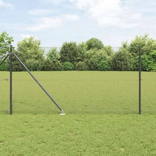 zavarena žičana ograda sa 13 šiljaka Siva 1.4x25 m Čelik Cijena