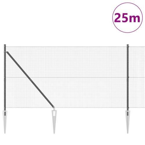 zavarena žičana ograda sa 13 šiljaka Siva 1.4x25 m Čelik Cijena