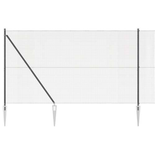 Zavarena Ograđa s 13 Bodlji Siva 1.6x25 m Čelik Cijena