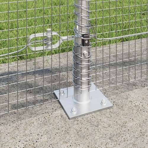 zavarena žičana ograda s 7 flanged posts 0.8x10 m pocinčana čelika Cijena